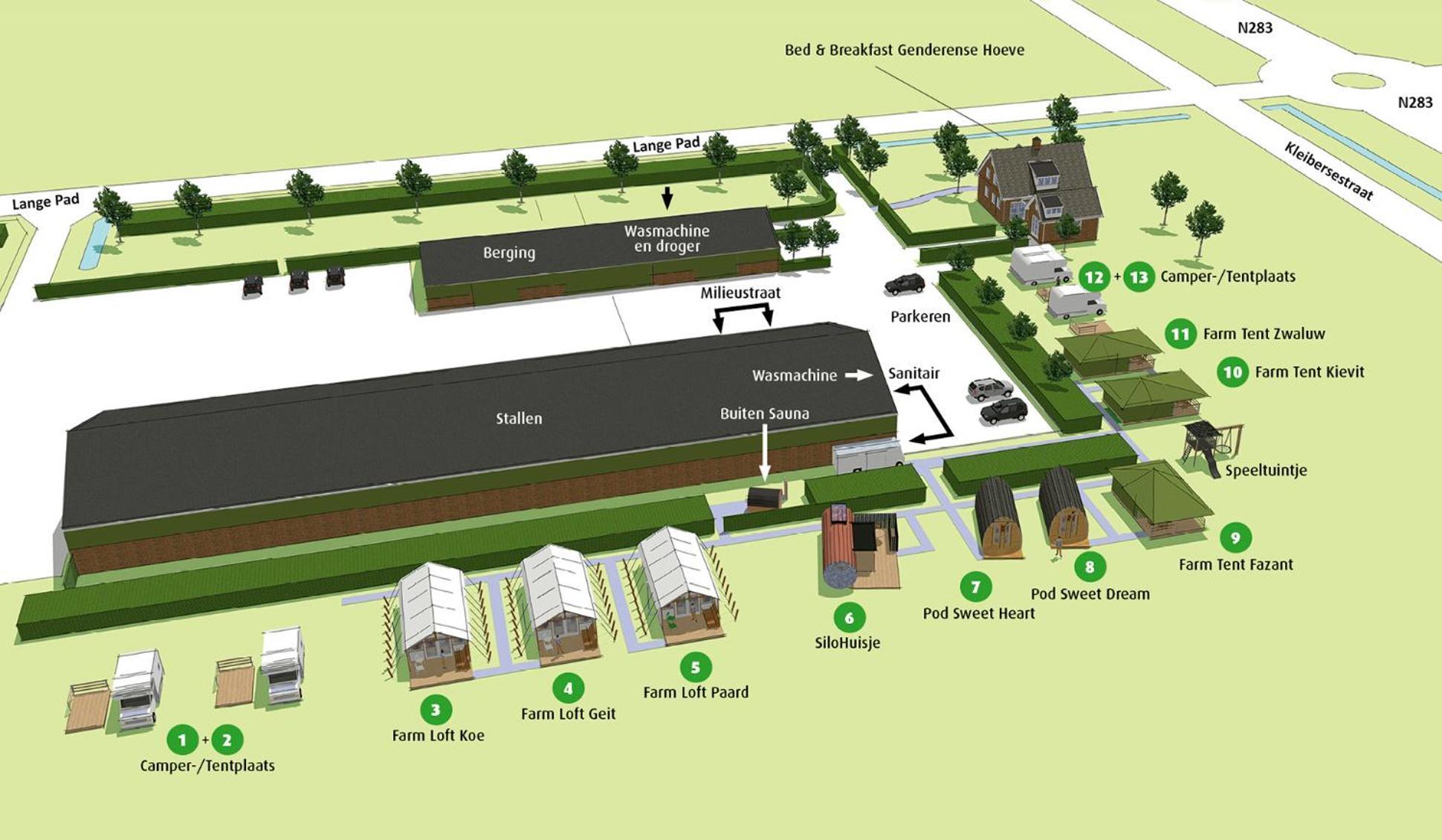 Boerderij Camping Nixhoeve Genderen Екстер'єр фото